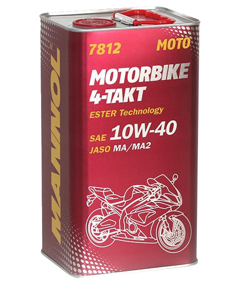 Моторное масло Mannol Motorbike 4-Takt 10W40, 4л (Mannol: MN7812-4)